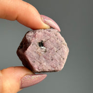 Ruby hexagon crystal specimen – Wholehearted Crystal Creations