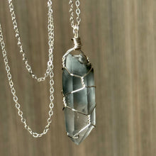 Blue Tara Quartz Wire Wrapped Crystal Necklace – Wholehearted Crystal Creations