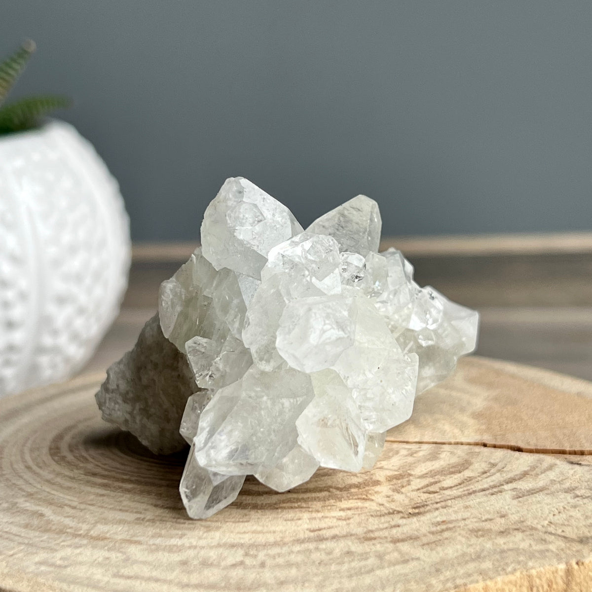 Apophyllite Cluster Crystal Specimen – Wholehearted Crystal Creations