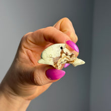 Magnesite Doplpin Carving Specimen (with drill hole)