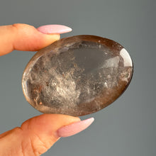 Smoky Quartz Palm Stone Specimen