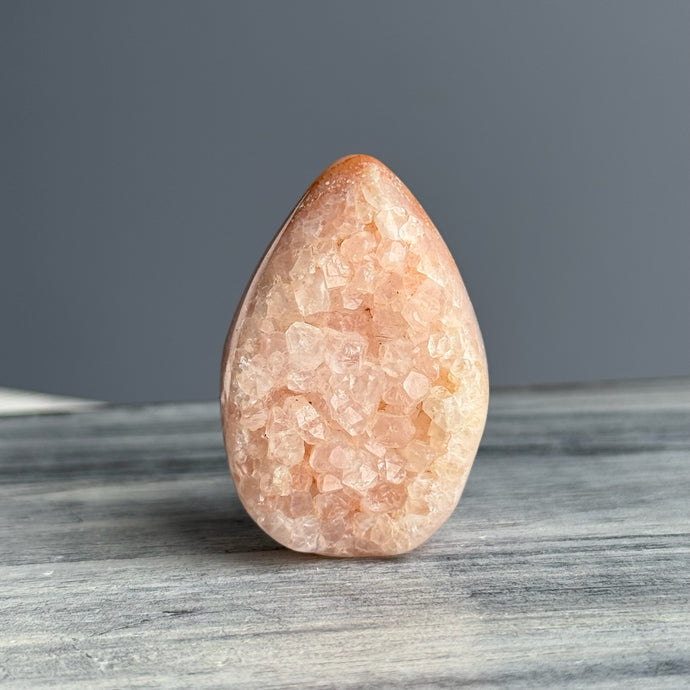 Carnelian Druzy Egg Specimen