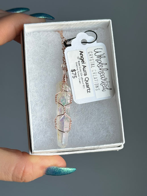Pre-Made Wire Wrapped Crystal Necklaces In Stock – Wholehearted Crystal Creations