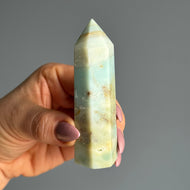 Sky Blue Quartz Crystal Tower Specimen – Wholehearted Crystal Creations