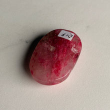 Rhodonite & Quartz Mini Palm Stone Crystal Specimen (R18)