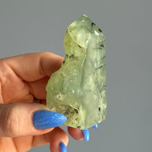Prehnite with Epidote Crystal Tower Specimen – Wholehearted Crystal Creations