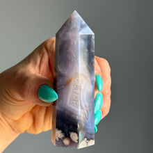 Blue Flower Agate Tower Specimen