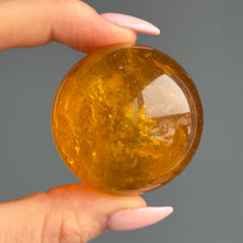 Yellow Fluorite & Mica Crystal Sphere Specimen