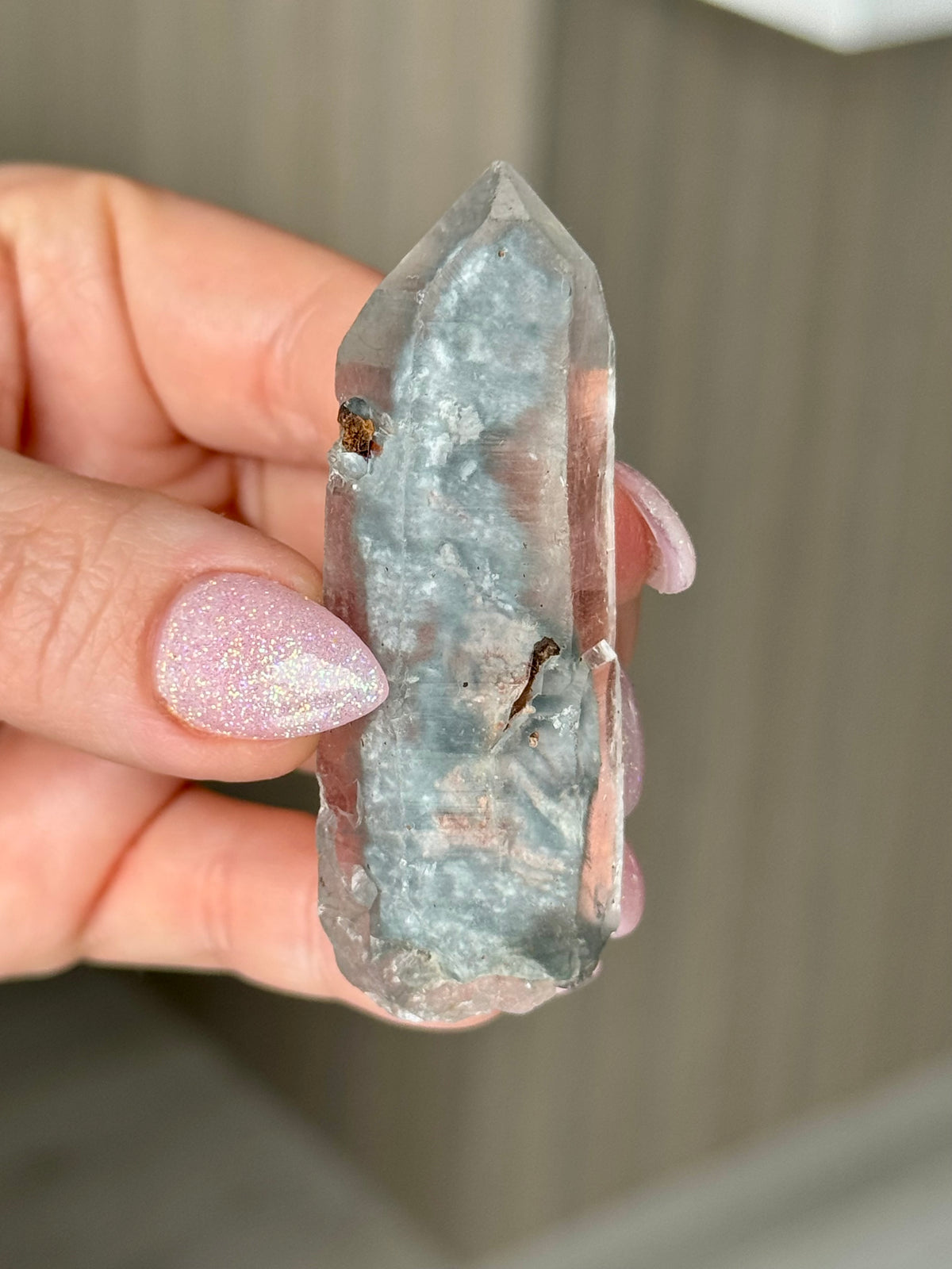Blue Tara Quartz Crystal Specimen – Wholehearted Crystal Creations