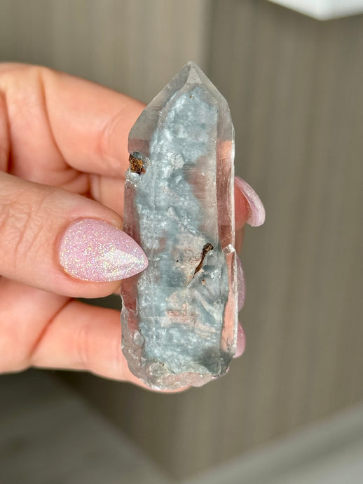 Blue Tara Quartz Crystal Specimen – Wholehearted Crystal Creations