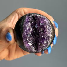Amethyst Druzy Geode Sphere Specimen
