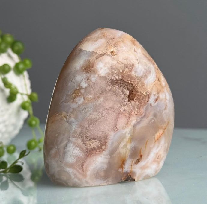Flower Agate Polished Freeform Specimen