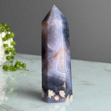 Blue Flower Agate Tower Specimen