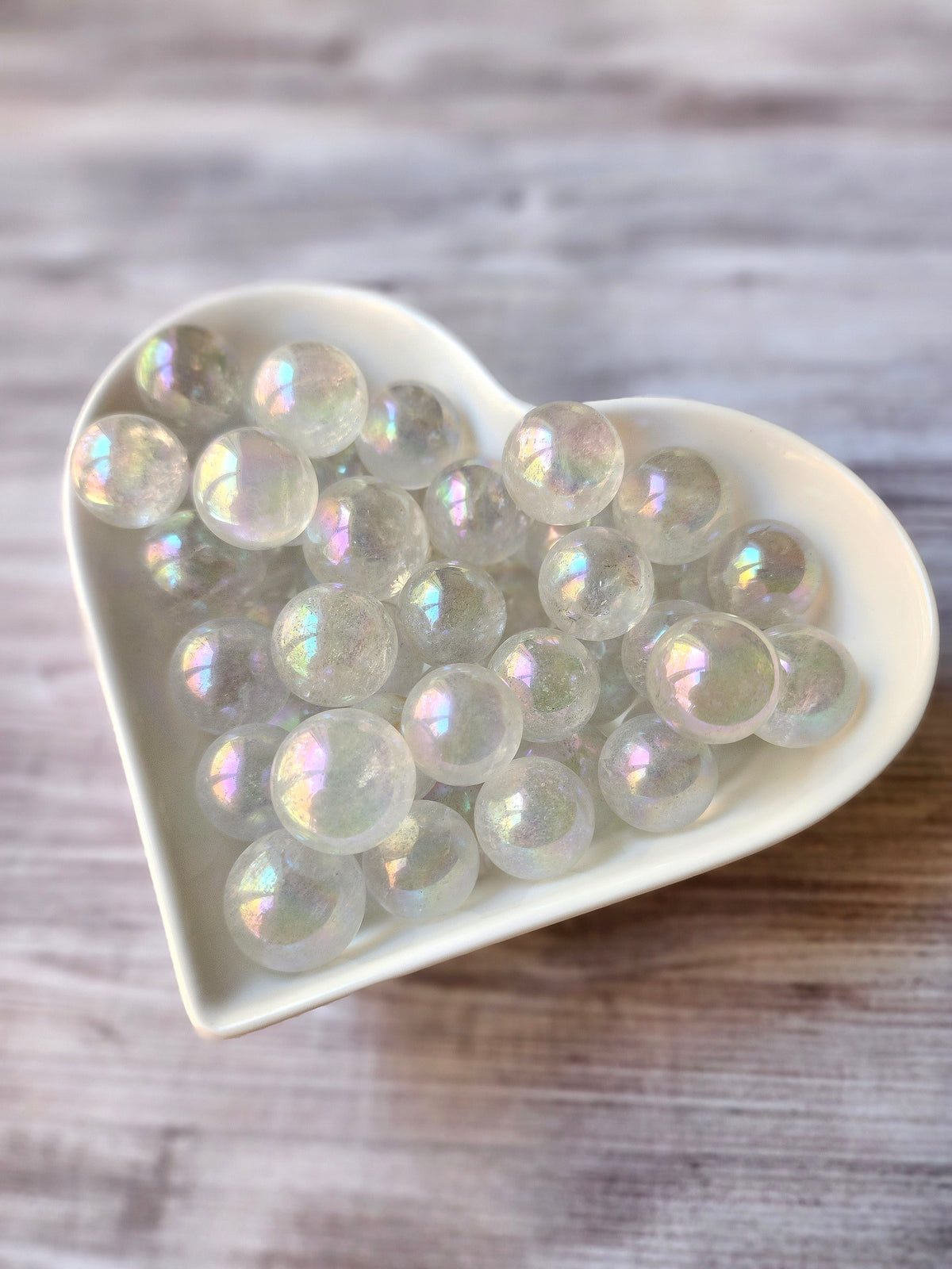 Angel Aura Quartz Sphere Crystal Specimen – Wholehearted Crystal Creations