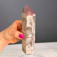 Pink Lithium Quartz (Rare) Crystal Tower Specimen PLQ#33