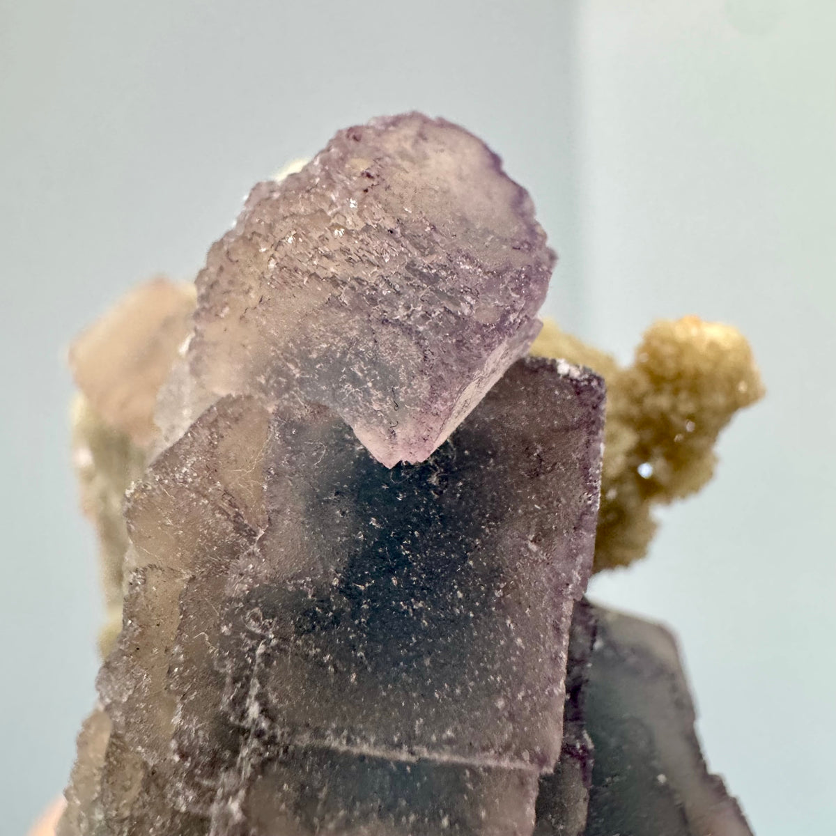Blue Fluorite Crystal Cluster Specimen