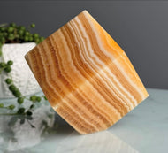 Yellow Calcite Cube Crystal Specimen – Wholehearted Crystal Creations