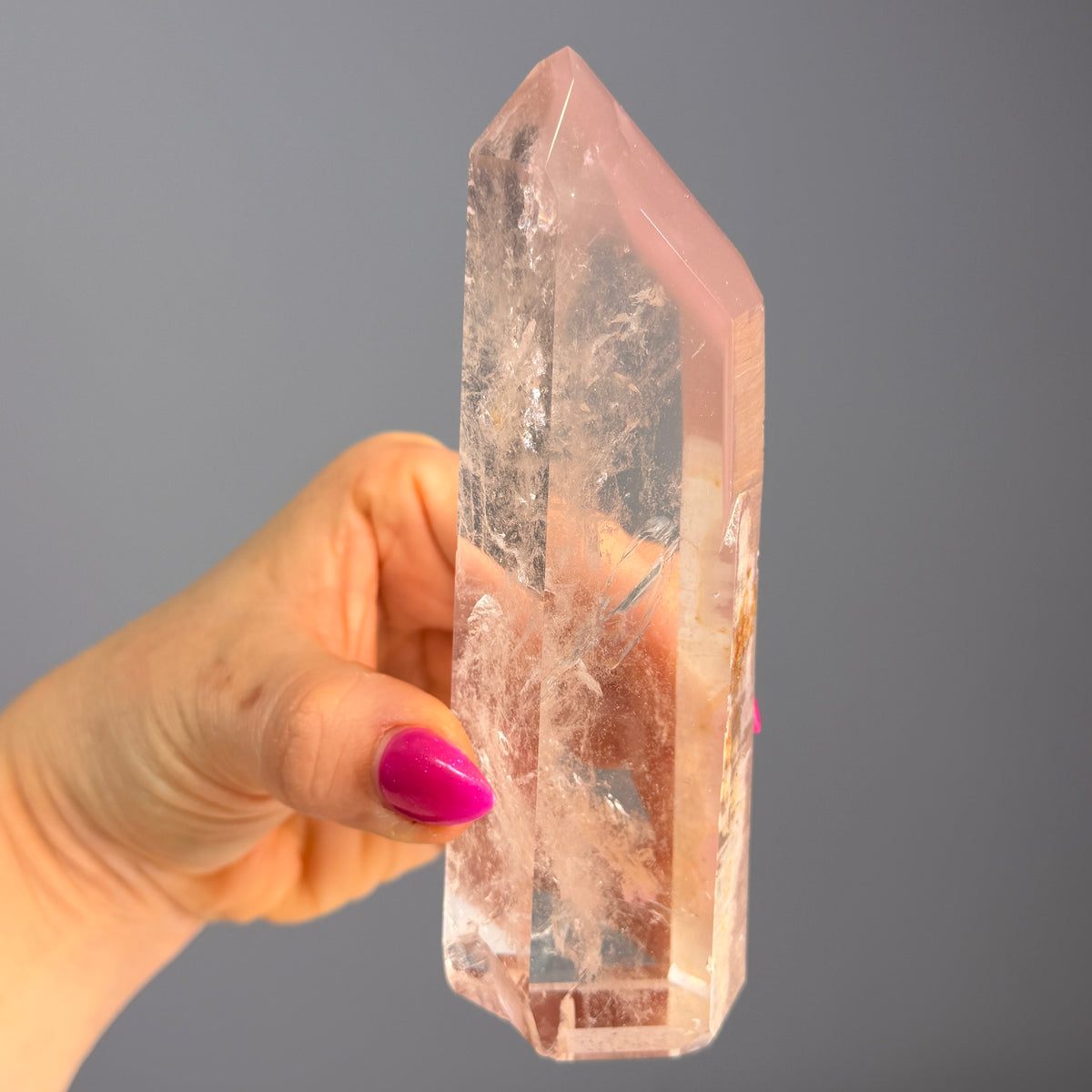 Pink Lithium Quartz (Rare) Crystal Tower Specimen PLQ#34 – Wholehearted Crystal Creations