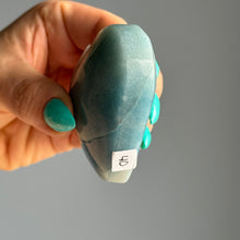 Trolleite Heart Carving Palm Stone Specimen