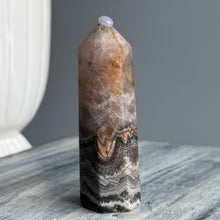 Amethyst + Mexican Lace Agate Tower Specimen (A03)