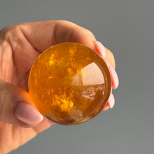 Yellow Fluorite & Mica Crystal Sphere Specimen