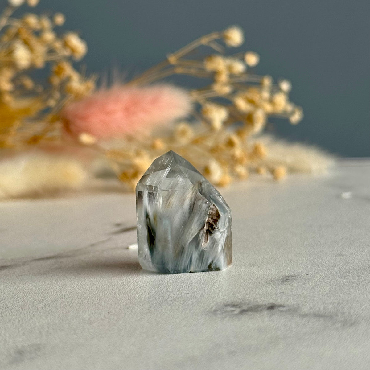 Blue Tara Quartz Crystal Specimen – Wholehearted Crystal Creations