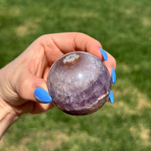 Amethyst & Crazy Lace Agate Polished Sphere Specimen