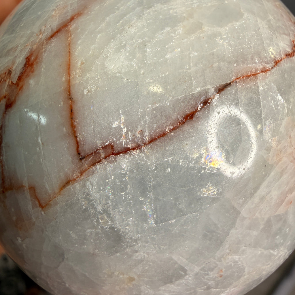 Blue Calcite Polished Sphere Specimen