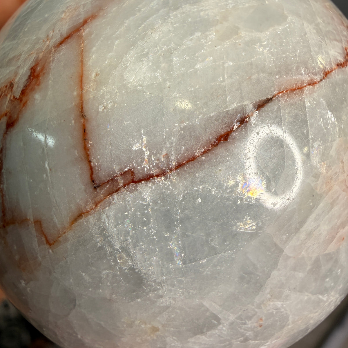 Blue Calcite Polished Sphere Specimen