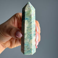 Blue Yooperlite Crystal Tower Specimen – Wholehearted Crystal Creations
