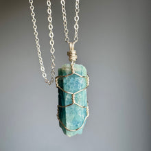 Aquamarine Beryl (A Grade) Wire Wrapped Necklace