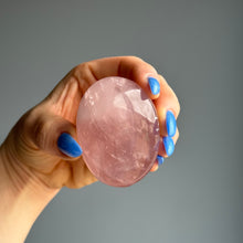 Rose Quartz Palm Stone specimen