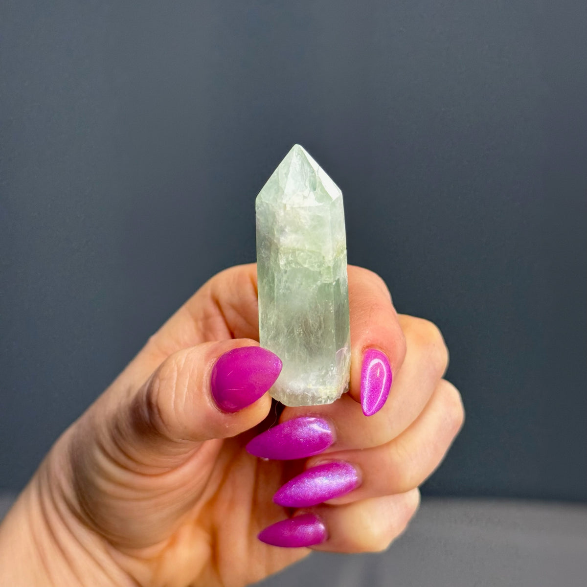 Green Fluorite Tower Crystal Specimen – Wholehearted Crystal Creations
