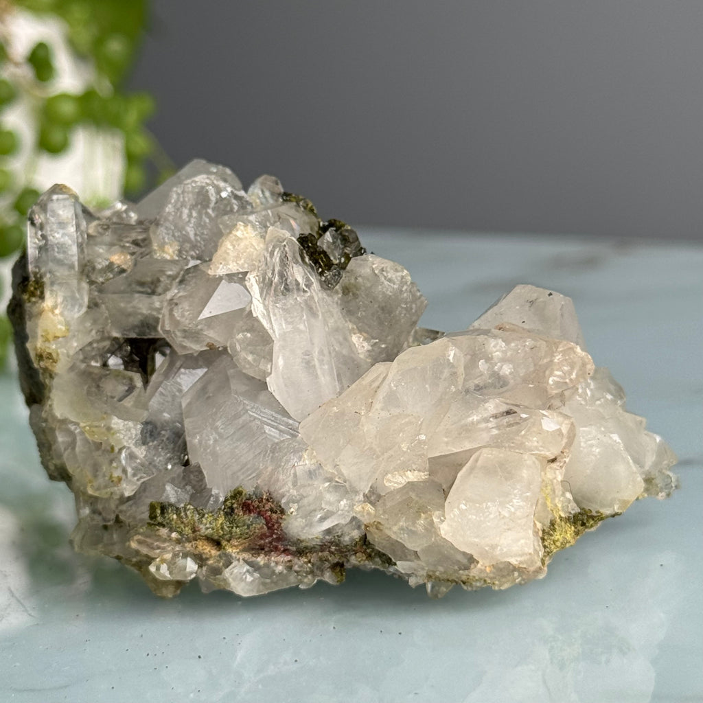 Epidote + Chlorite in Quartz Specimen #11 – Wholehearted Crystal Creations