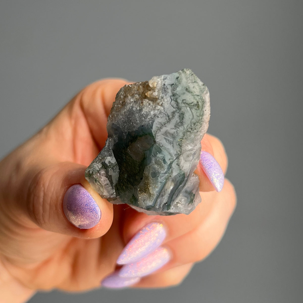 Moss Agate Raw Stone Specimen – Wholehearted Crystal Creations