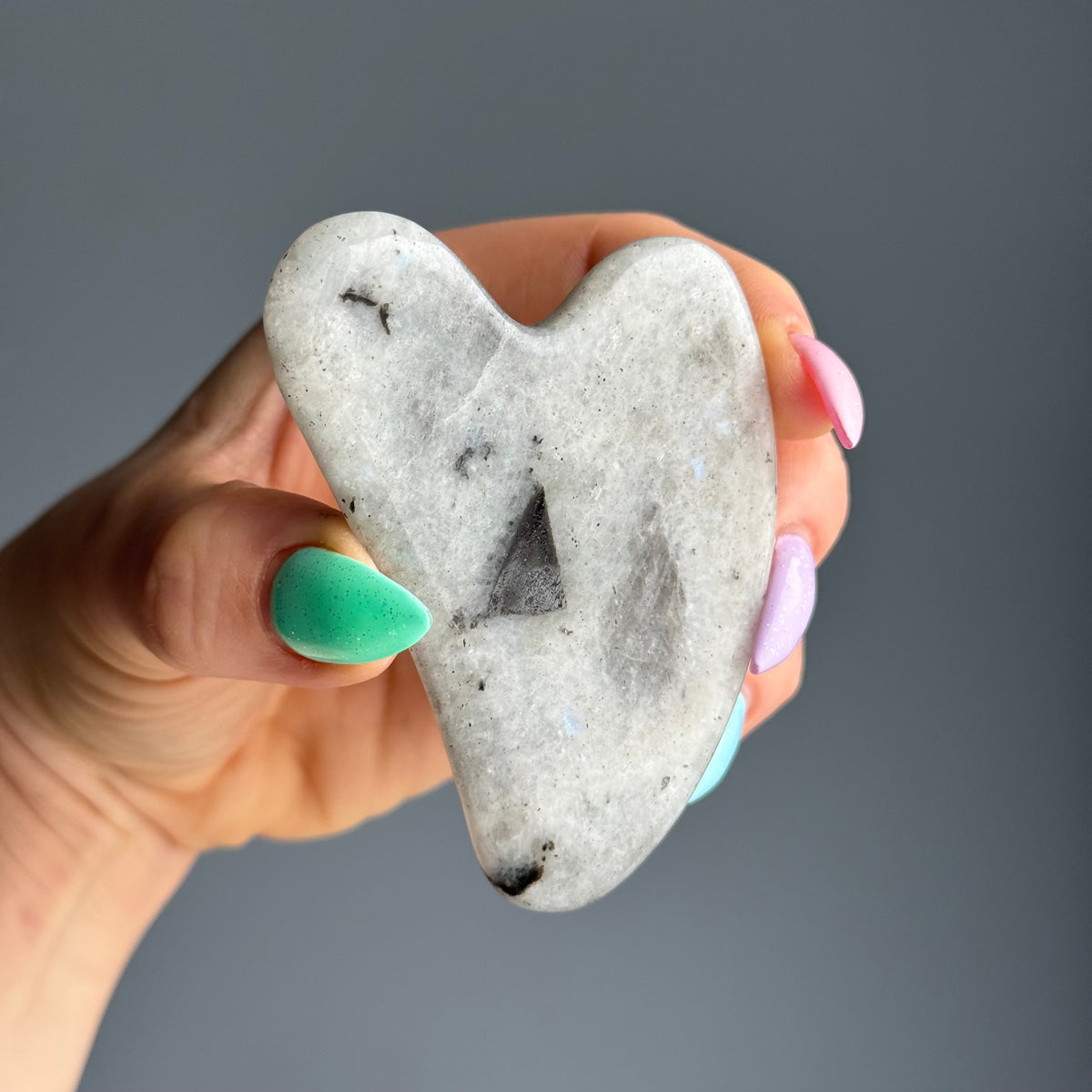 Rainbow Moonstone Gua Sha Tool – Wholehearted Crystal Creations