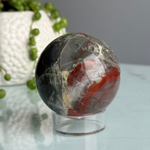Bloodstone Jasper Polished Crystal Sphere Specimen