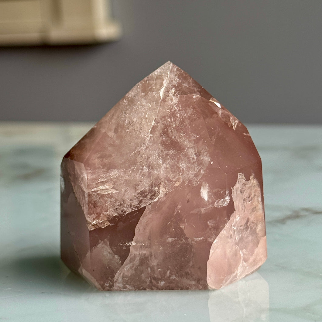 Pink Lithium Quartz (Rare) Crystal Tower Specimen PLQ#8