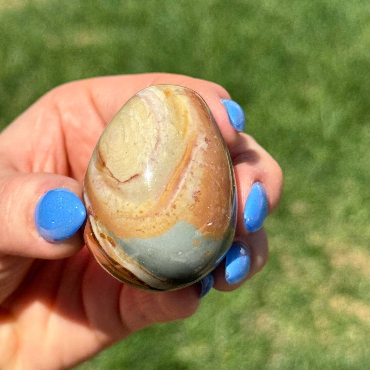 Polychrome Jasper Egg Carving Crystal Specimen – Wholehearted Crystal Creations
