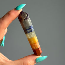 Sarah's 7 Chakra Double Terminated Point Crystal Specimen