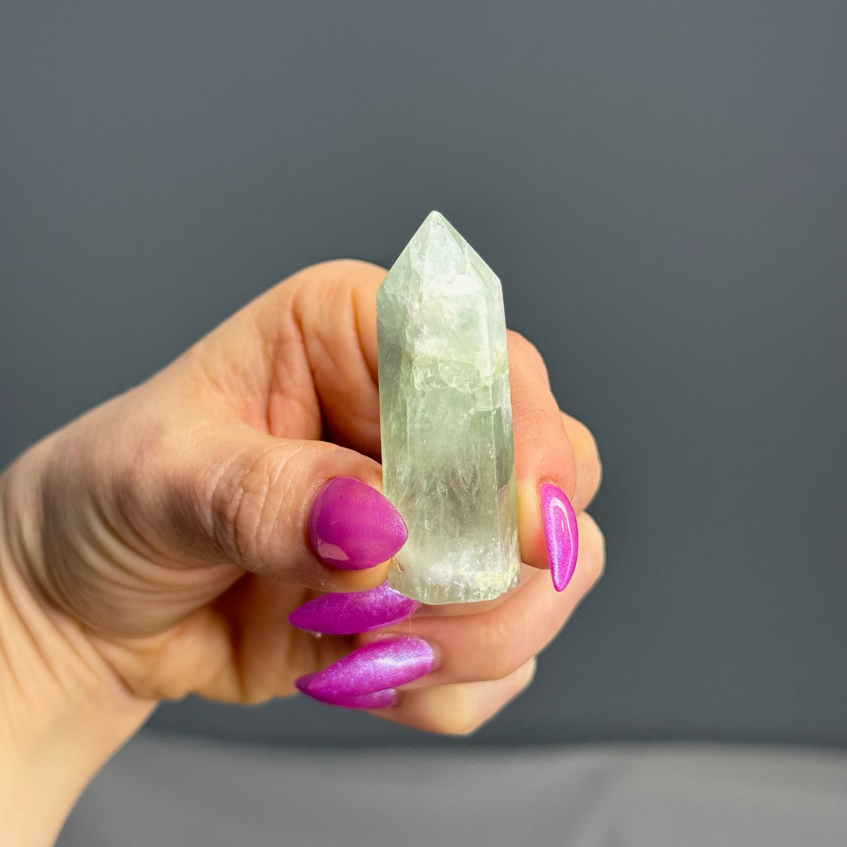 Green Fluorite Tower Crystal Specimen – Wholehearted Crystal Creations