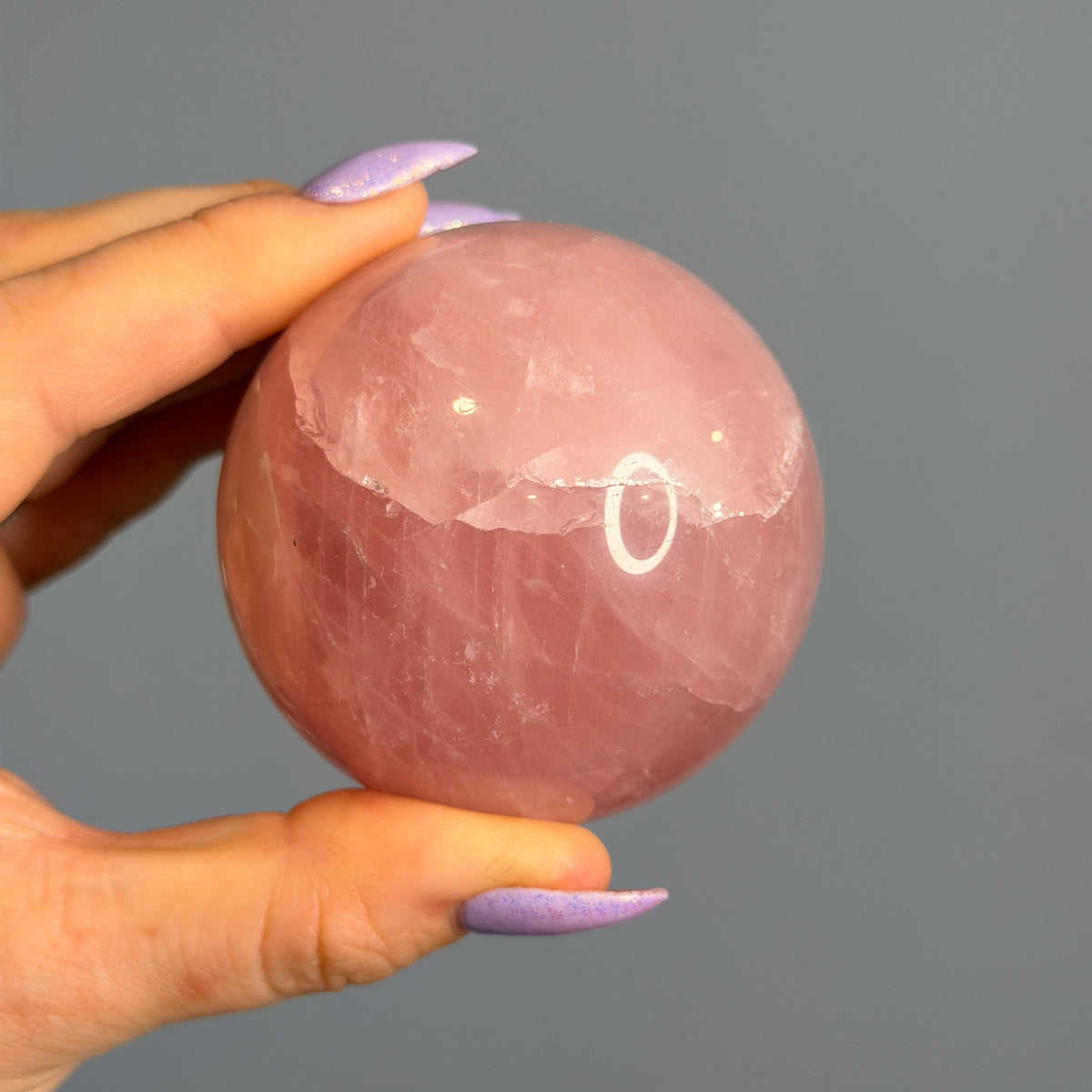 Rose Quartz Polished Sphere Specimen