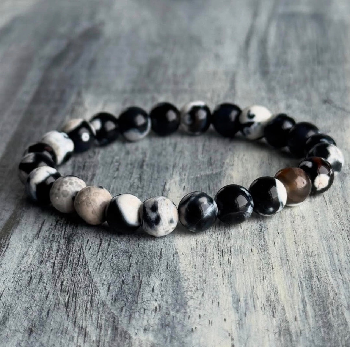 Orca Agate Stretch Bracelet – Wholehearted Crystal Creations