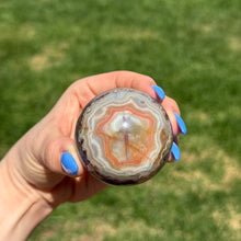 Amethyst & Crazy Lace Agate Polished Sphere Specimen