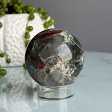 Bloodstone Jasper Polished Crystal Sphere Specimen