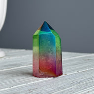 Aura Quartz Tower Crystal Specimen – Wholehearted Crystal Creations
