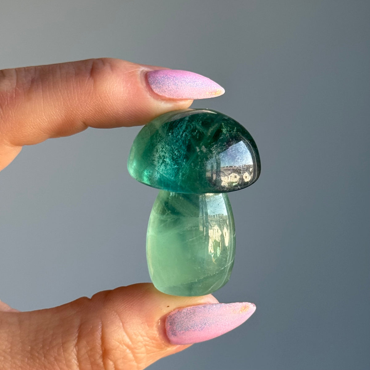 Fluorite Mushroom Carving Crystal Specimen – Wholehearted Crystal Creations