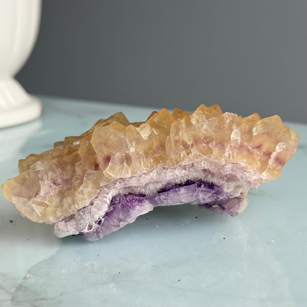 Yellow Fluorite Cluster Crystal Specimen – Wholehearted Crystal Creations