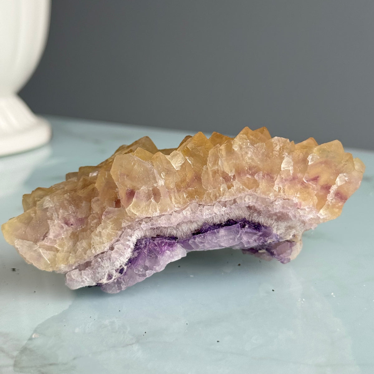 Yellow Fluorite Cluster Crystal Specimen – Wholehearted Crystal Creations