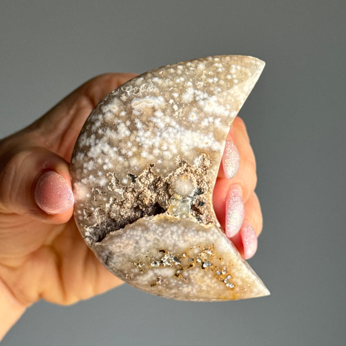 Ocean Jasper Moon Crystal Specimen Carving – Wholehearted Crystal Creations